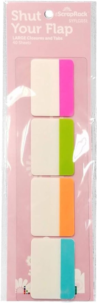 Totally Tiffany - Shut Your Flap Tabs and Labels - Large - 40 tabs